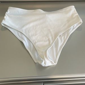 White bathing suit bottoms